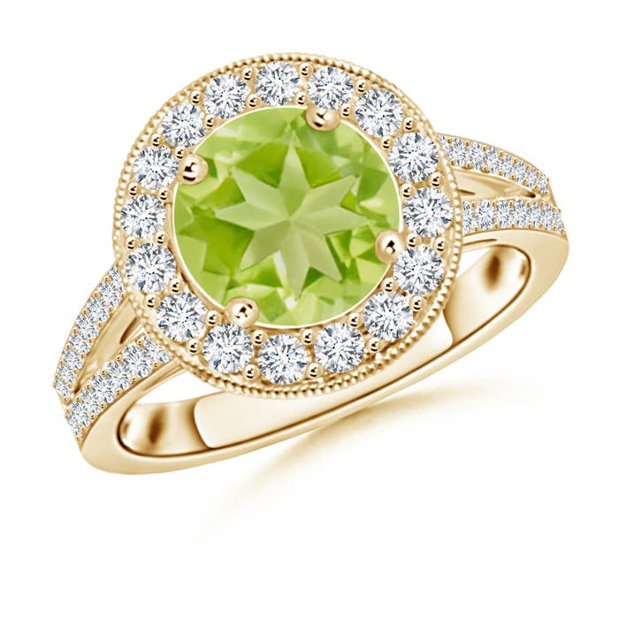 AA - Peridot / 2.66 CT / 14 KT Yellow Gold