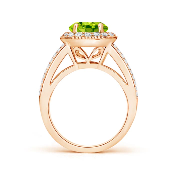 AAA - Peridot / 2.66 CT / 14 KT Rose Gold