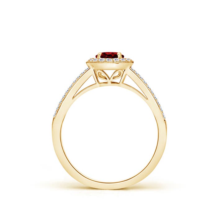 AAAA - Ruby / 0.9 CT / 14 KT Yellow Gold