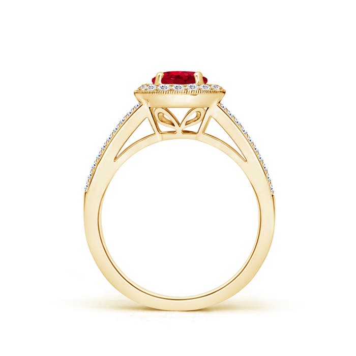 AAA - Ruby / 1.45 CT / 14 KT Yellow Gold