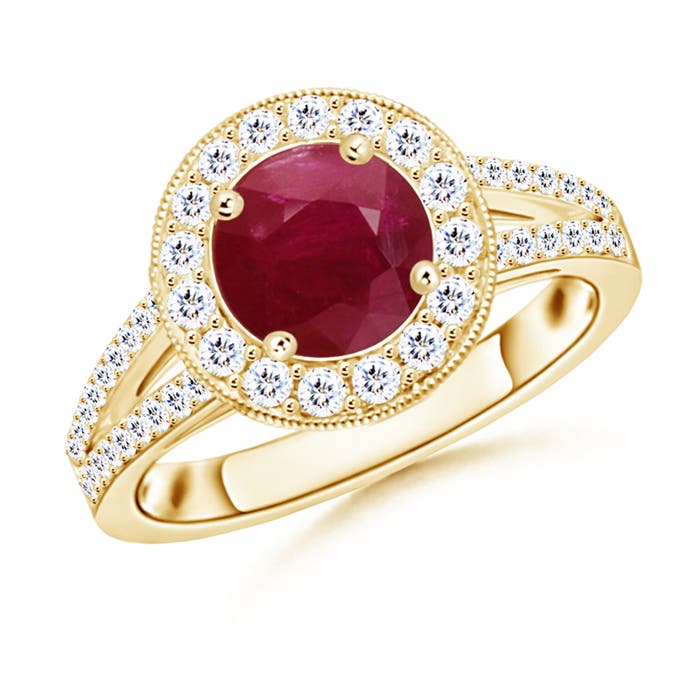 A - Ruby / 1.99 CT / 14 KT Yellow Gold