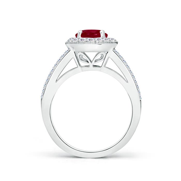 AA - Ruby / 1.99 CT / 14 KT White Gold