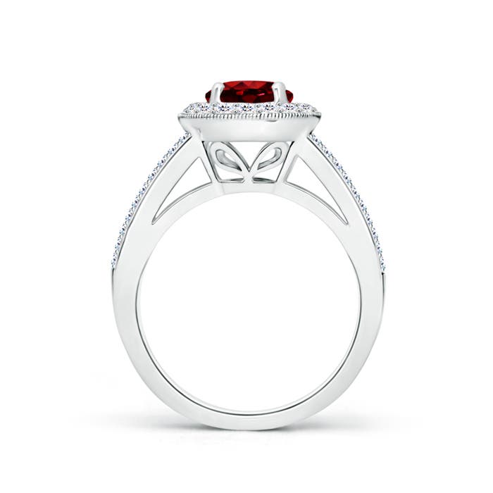 AAAA - Ruby / 1.99 CT / 14 KT White Gold