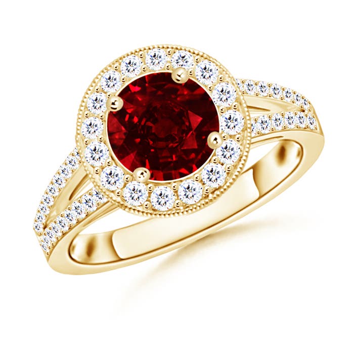 AAAA - Ruby / 1.99 CT / 14 KT Yellow Gold