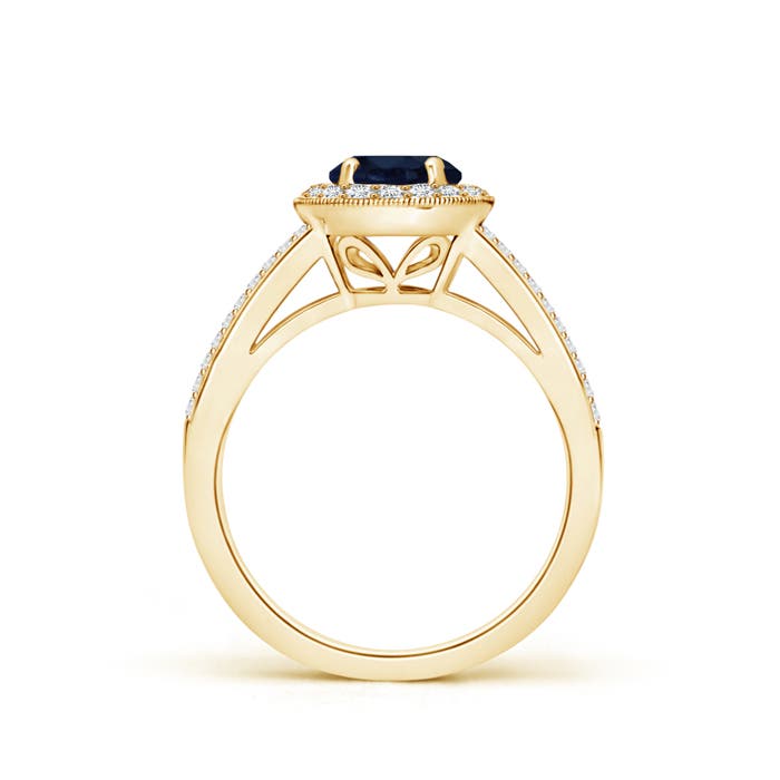 A - Blue Sapphire / 1.45 CT / 14 KT Yellow Gold