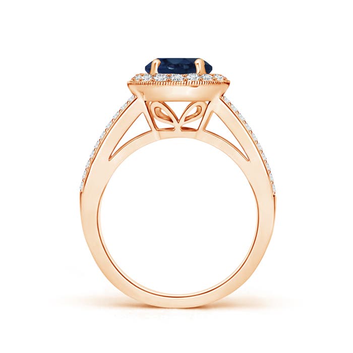 AA - Blue Sapphire / 2.19 CT / 14 KT Rose Gold