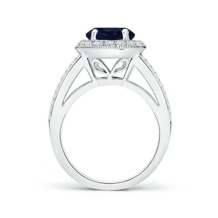 A - Blue Sapphire / 2.86 CT / 14 KT White Gold