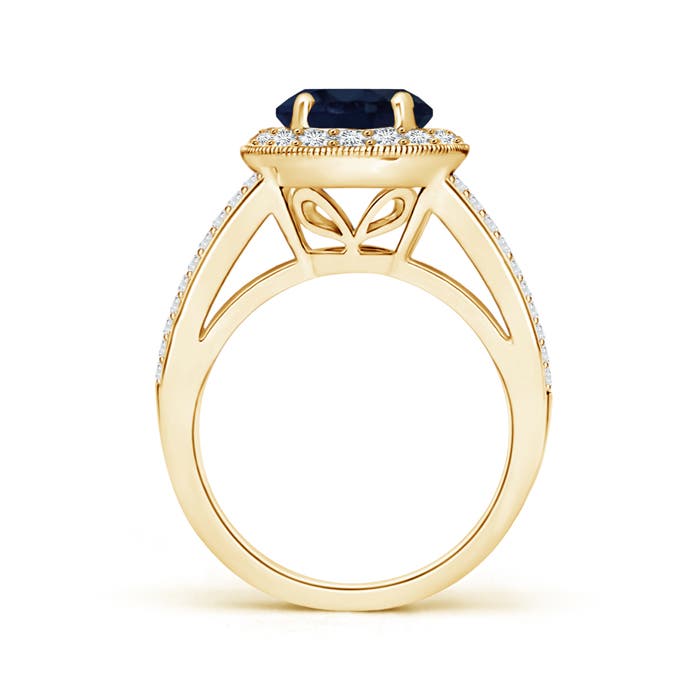 A - Blue Sapphire / 2.86 CT / 14 KT Yellow Gold