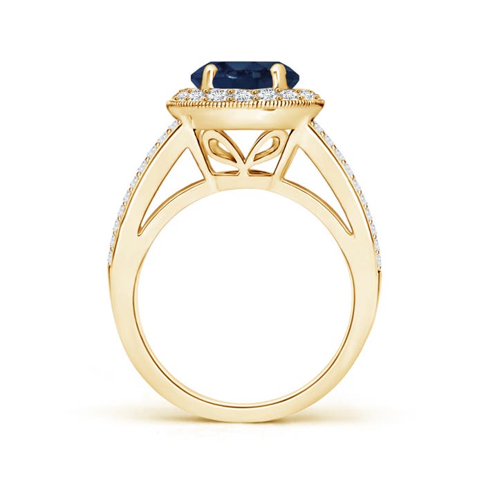 AA - Blue Sapphire / 2.86 CT / 14 KT Yellow Gold