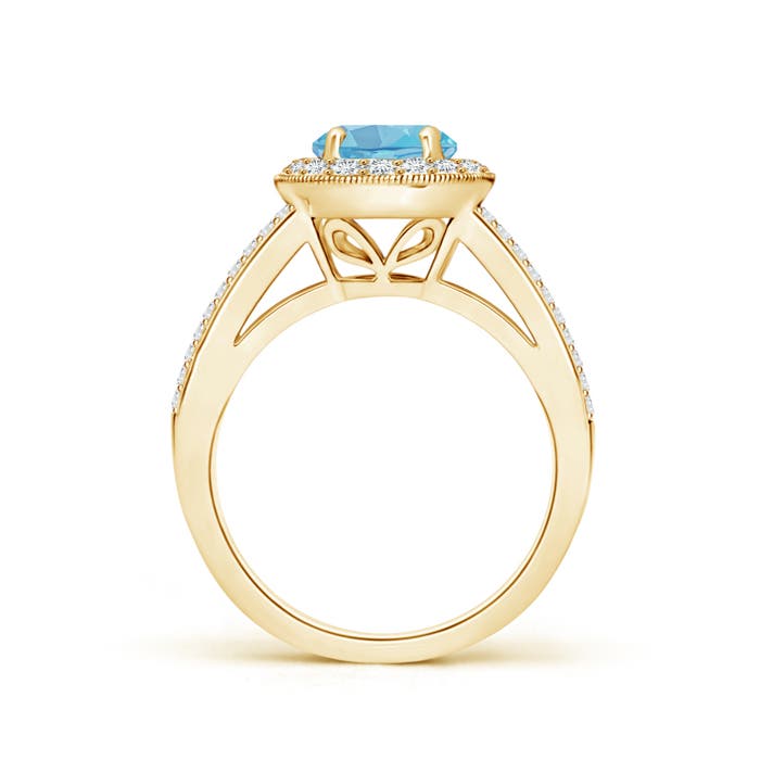 A - Swiss Blue Topaz / 2.14 CT / 14 KT Yellow Gold