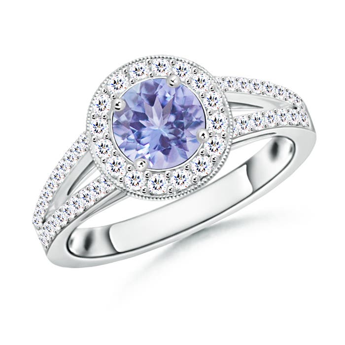 A - Tanzanite / 1.35 CT / 14 KT White Gold