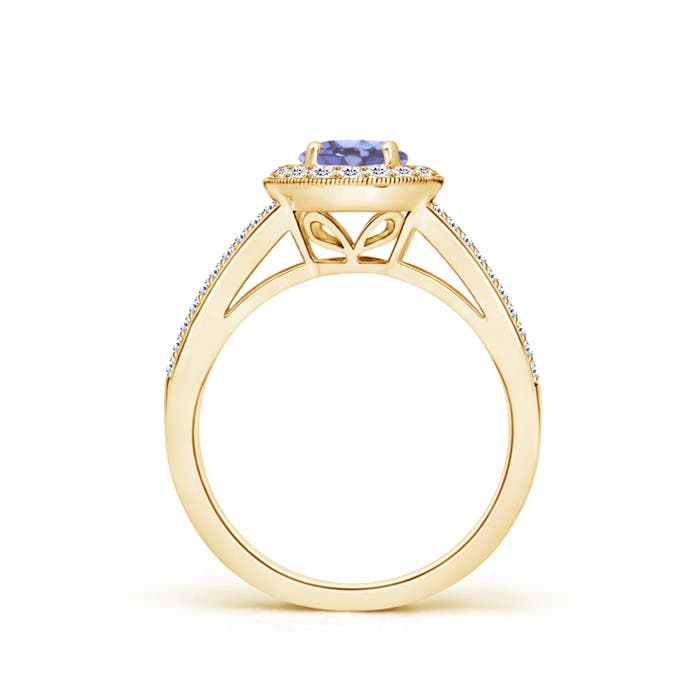 A - Tanzanite / 1.35 CT / 14 KT Yellow Gold