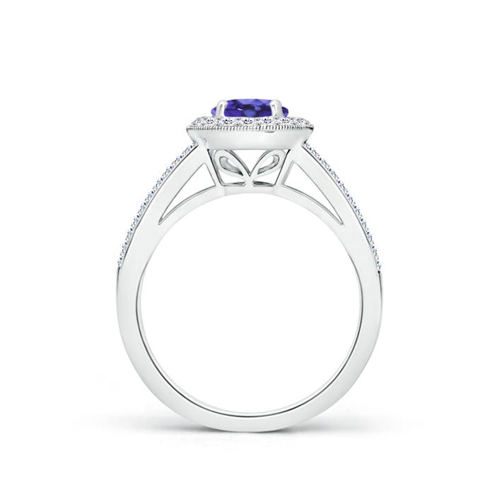 AA - Tanzanite / 1.35 CT / 14 KT White Gold