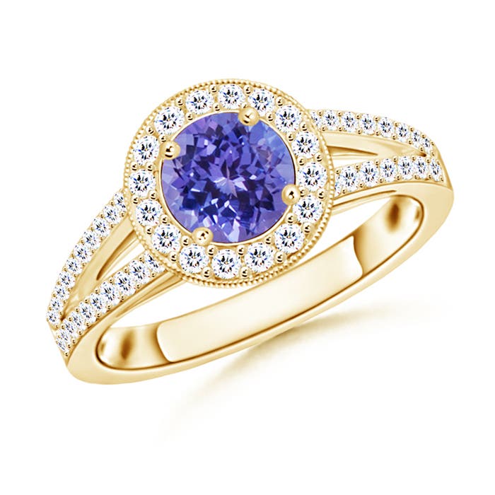 AA - Tanzanite / 1.35 CT / 14 KT Yellow Gold