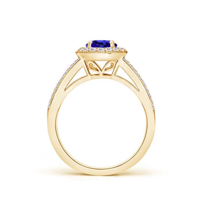 AAA - Tanzanite / 1.35 CT / 14 KT Yellow Gold