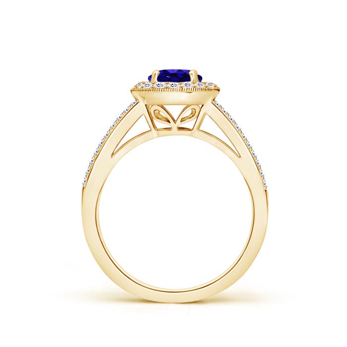 AAAA - Tanzanite / 1.35 CT / 14 KT Yellow Gold