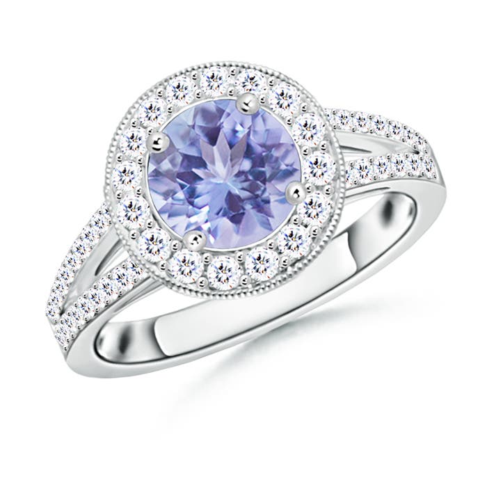 A - Tanzanite / 2.63 CT / 14 KT White Gold