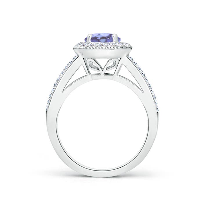 A - Tanzanite / 2.63 CT / 14 KT White Gold