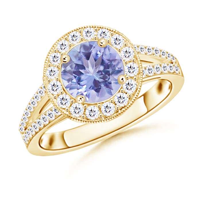 A - Tanzanite / 2.04 CT / 14 KT Yellow Gold