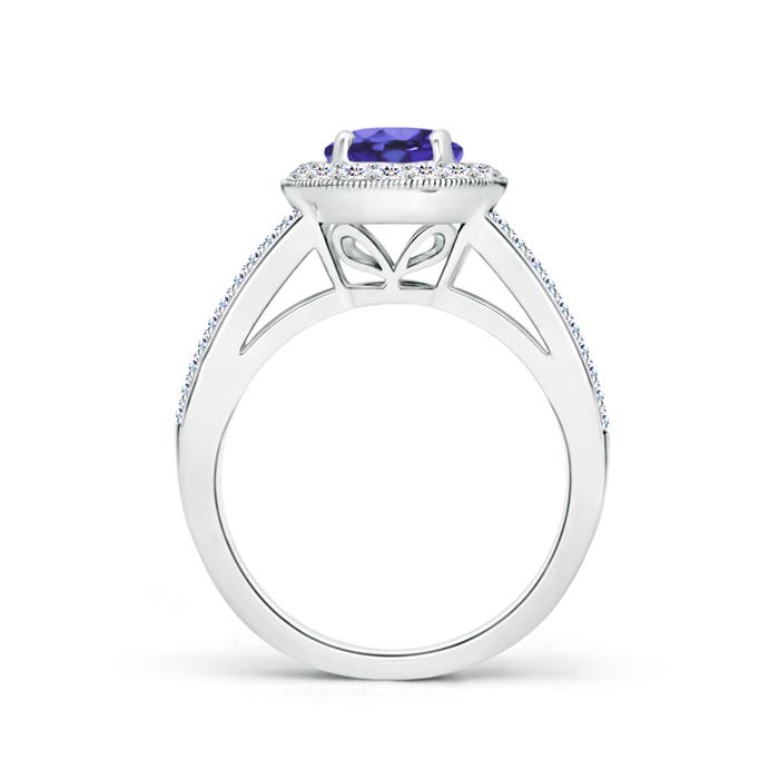 AA - Tanzanite / 2.04 CT / 14 KT White Gold