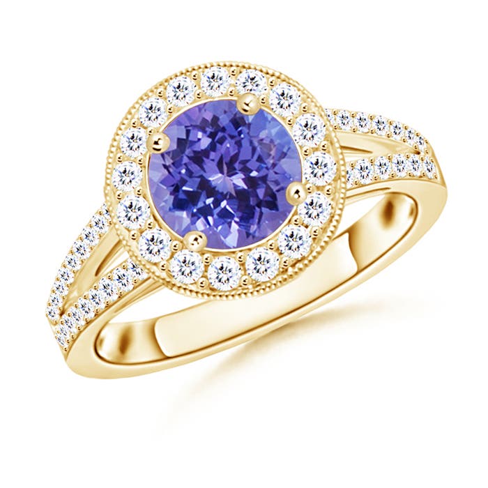 AA - Tanzanite / 2.04 CT / 14 KT Yellow Gold