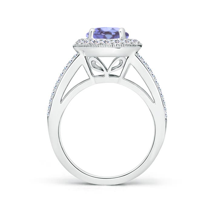 A - Tanzanite / 2.46 CT / 14 KT White Gold