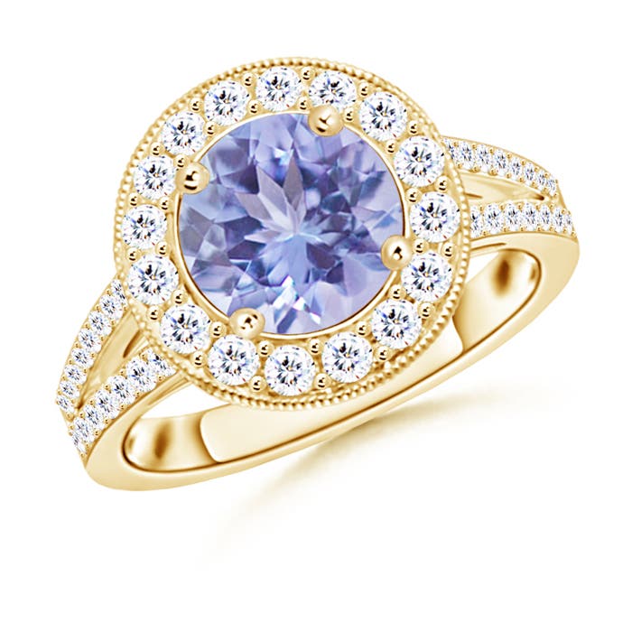 A - Tanzanite / 2.46 CT / 14 KT Yellow Gold