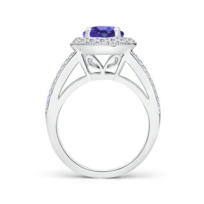 AA - Tanzanite / 2.46 CT / 14 KT White Gold