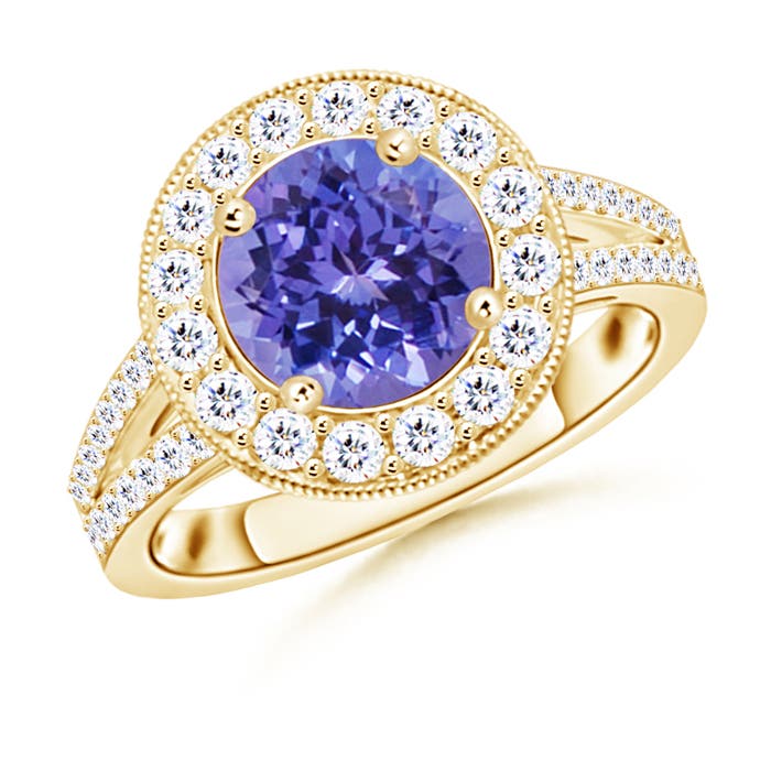 AA - Tanzanite / 2.46 CT / 14 KT Yellow Gold