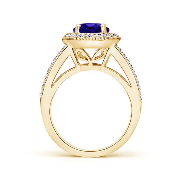 AAAA - Tanzanite / 2.46 CT / 14 KT Yellow Gold