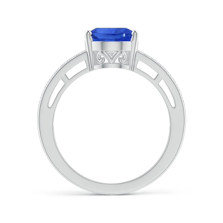 10.04x7.99x5.05mm AAAA GIA Certified Twin Shank Oval Blue Sapphire Ring with Diamonds in White Gold side 199