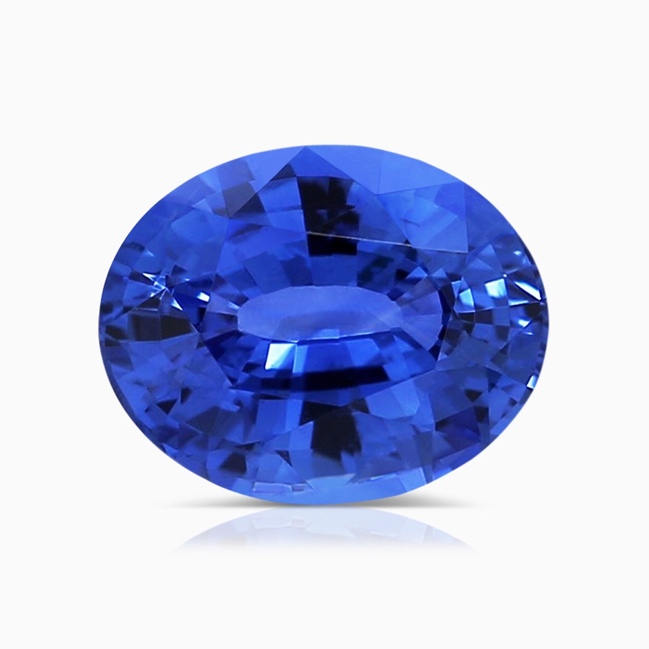 10.04x7.99x5.05mm AAAA GIA Certified Twin Shank Oval Blue Sapphire Ring with Diamonds in White Gold side 699