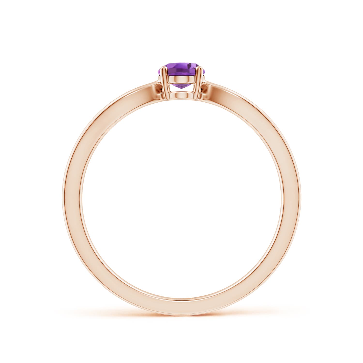 A - Amethyst / 0.4 CT / 14 KT Rose Gold