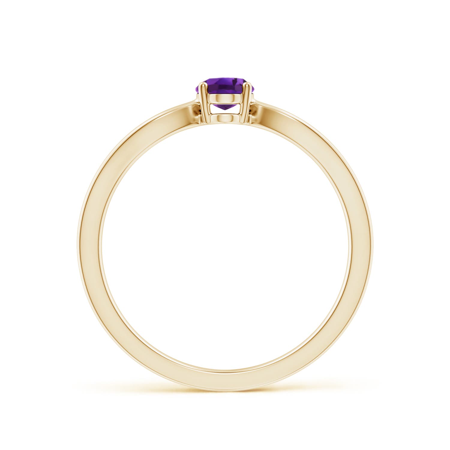 AAAA - Amethyst / 0.4 CT / 14 KT Yellow Gold