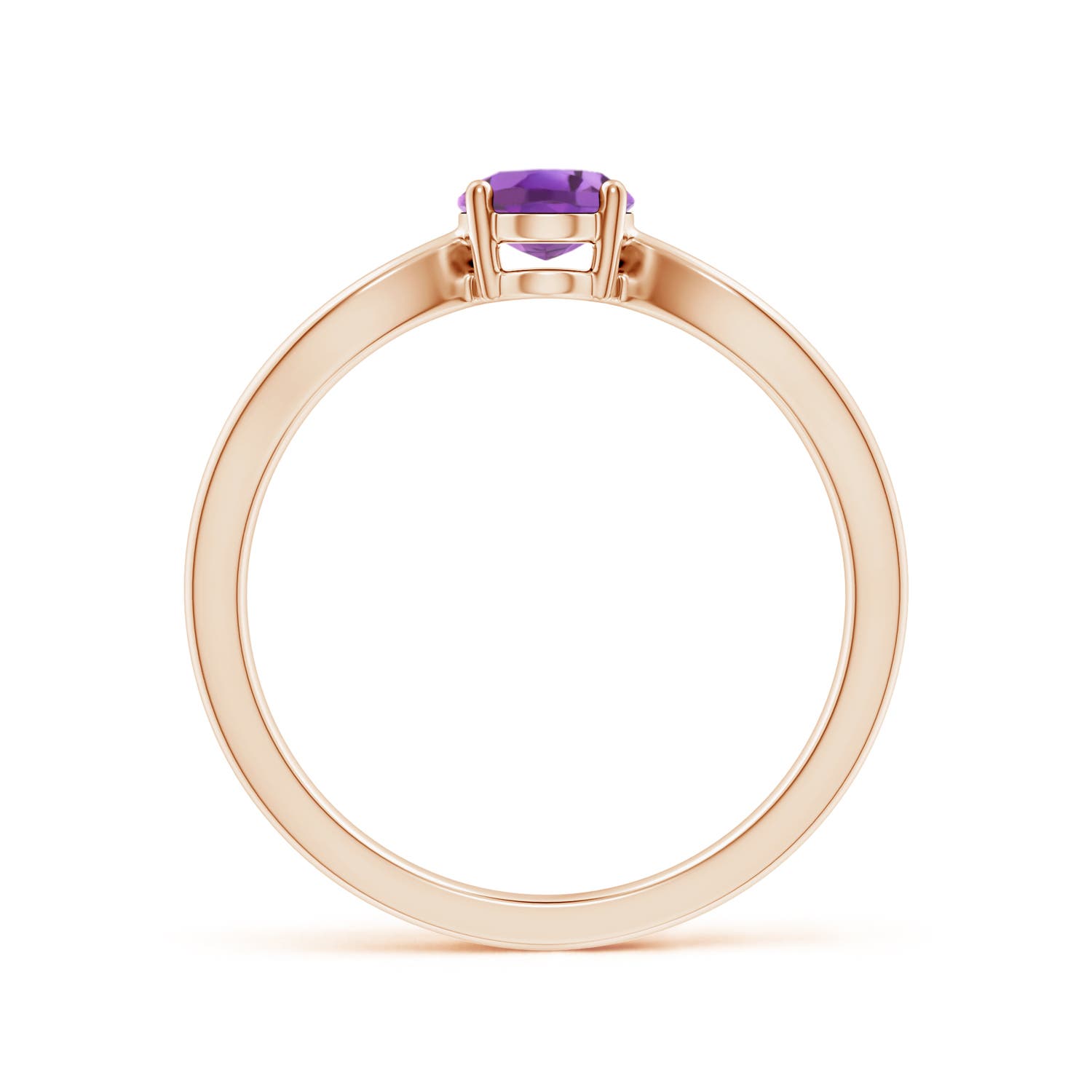 A - Amethyst / 0.7 CT / 14 KT Rose Gold