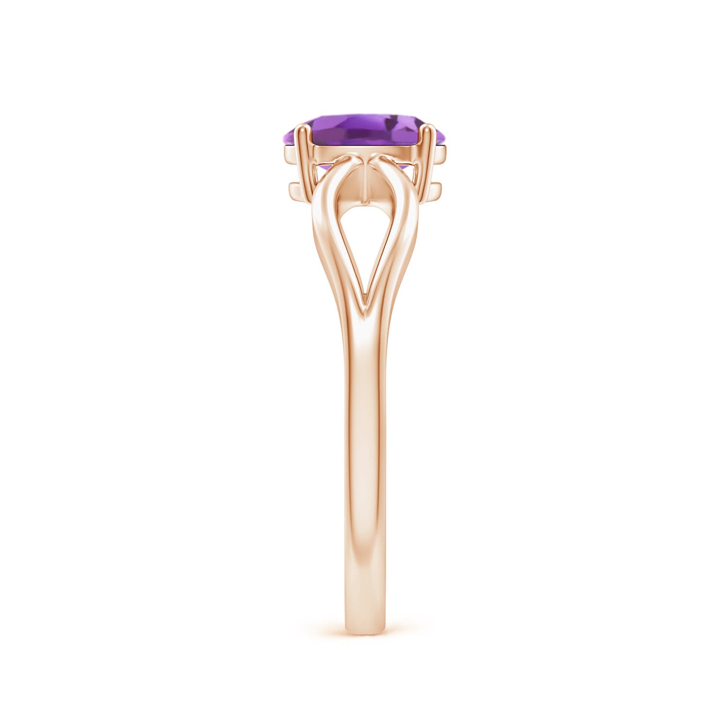 A - Amethyst / 0.7 CT / 14 KT Rose Gold