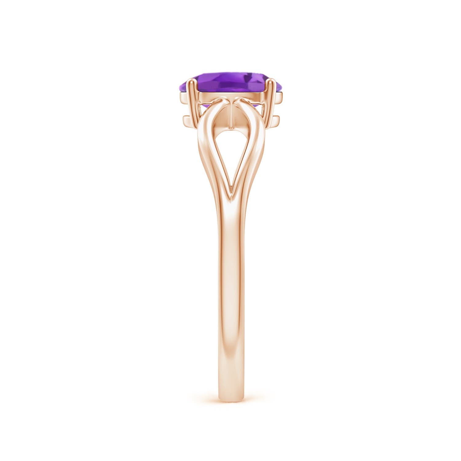 AA - Amethyst / 0.7 CT / 14 KT Rose Gold