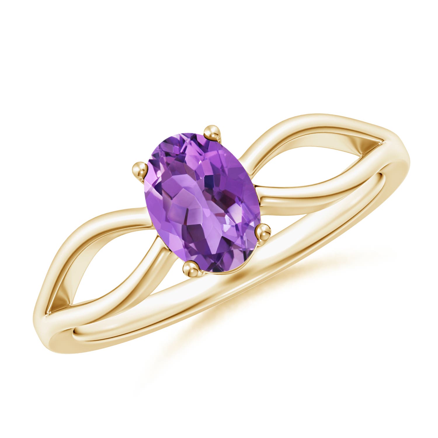 AA - Amethyst / 0.7 CT / 14 KT Yellow Gold