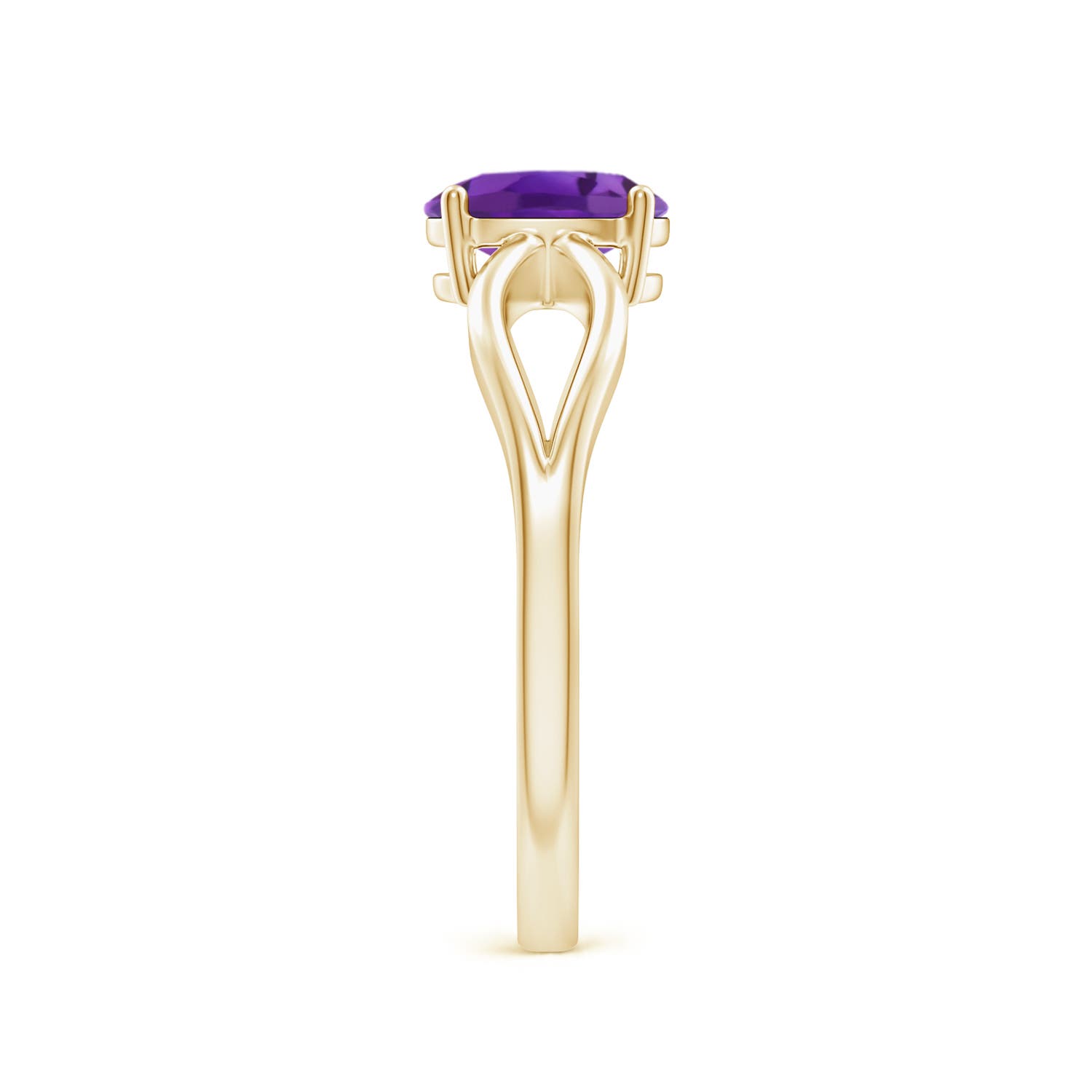 AAA - Amethyst / 0.7 CT / 14 KT Yellow Gold