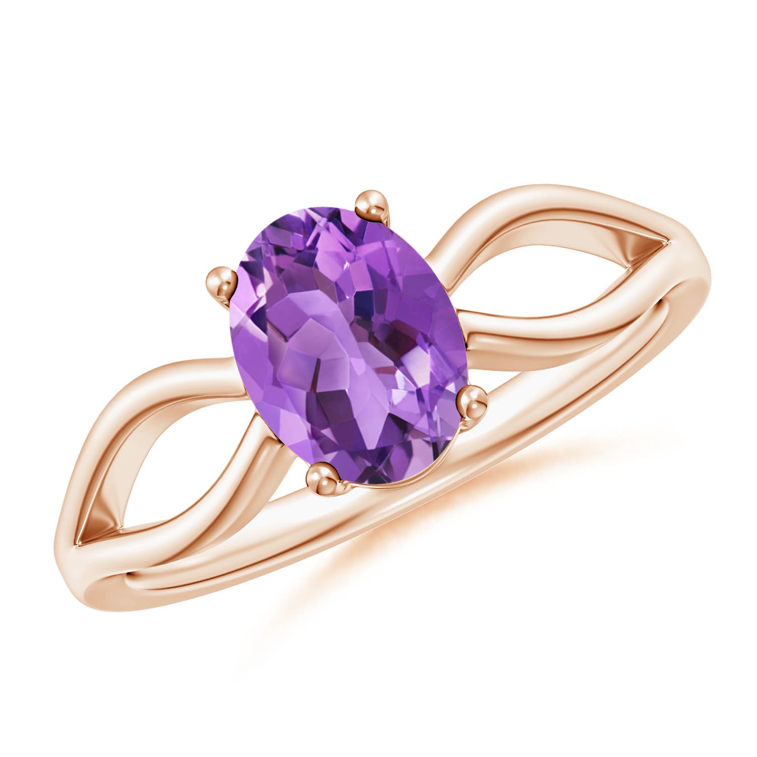 AA - Amethyst / 1.15 CT / 14 KT Rose Gold