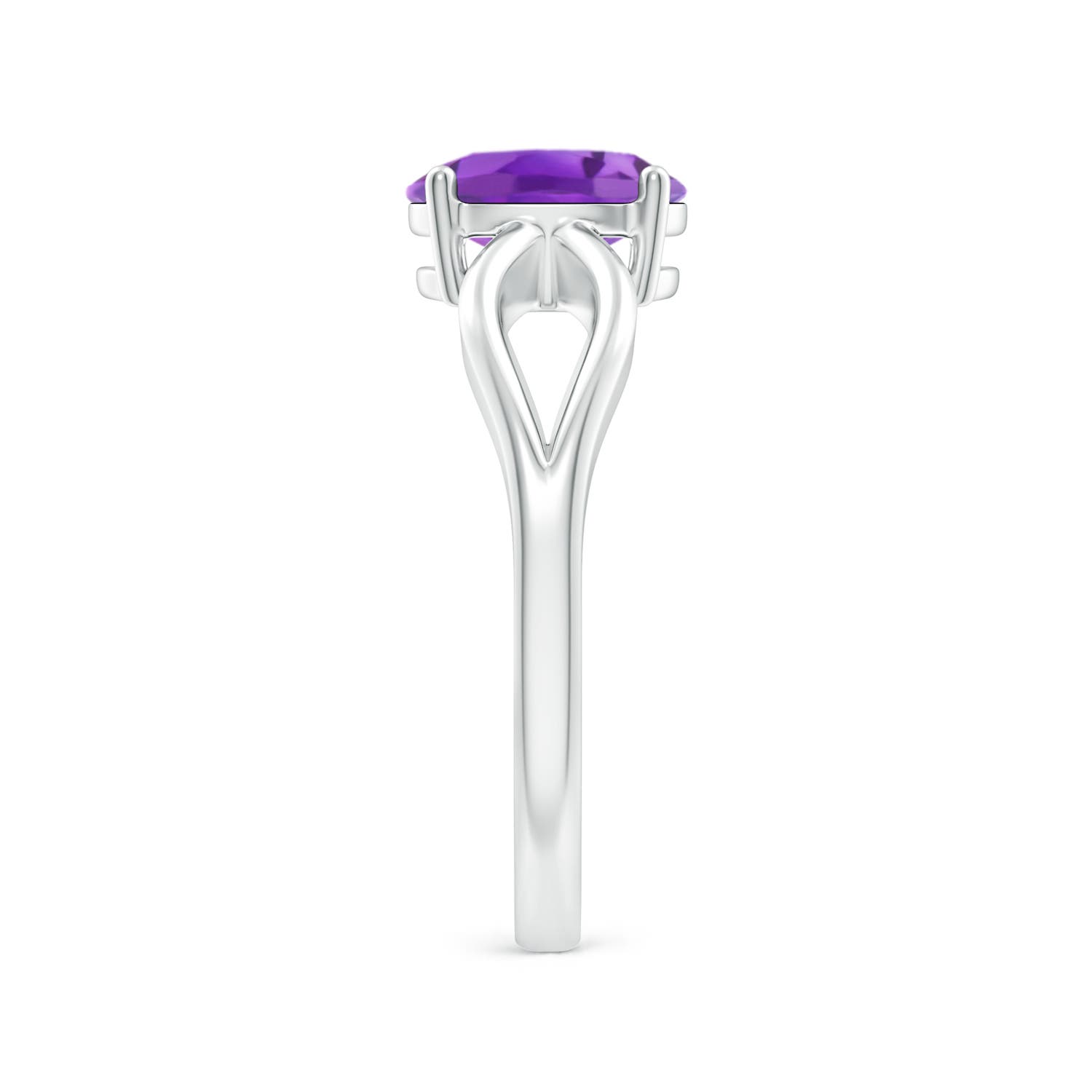 AA - Amethyst / 1.15 CT / 14 KT White Gold