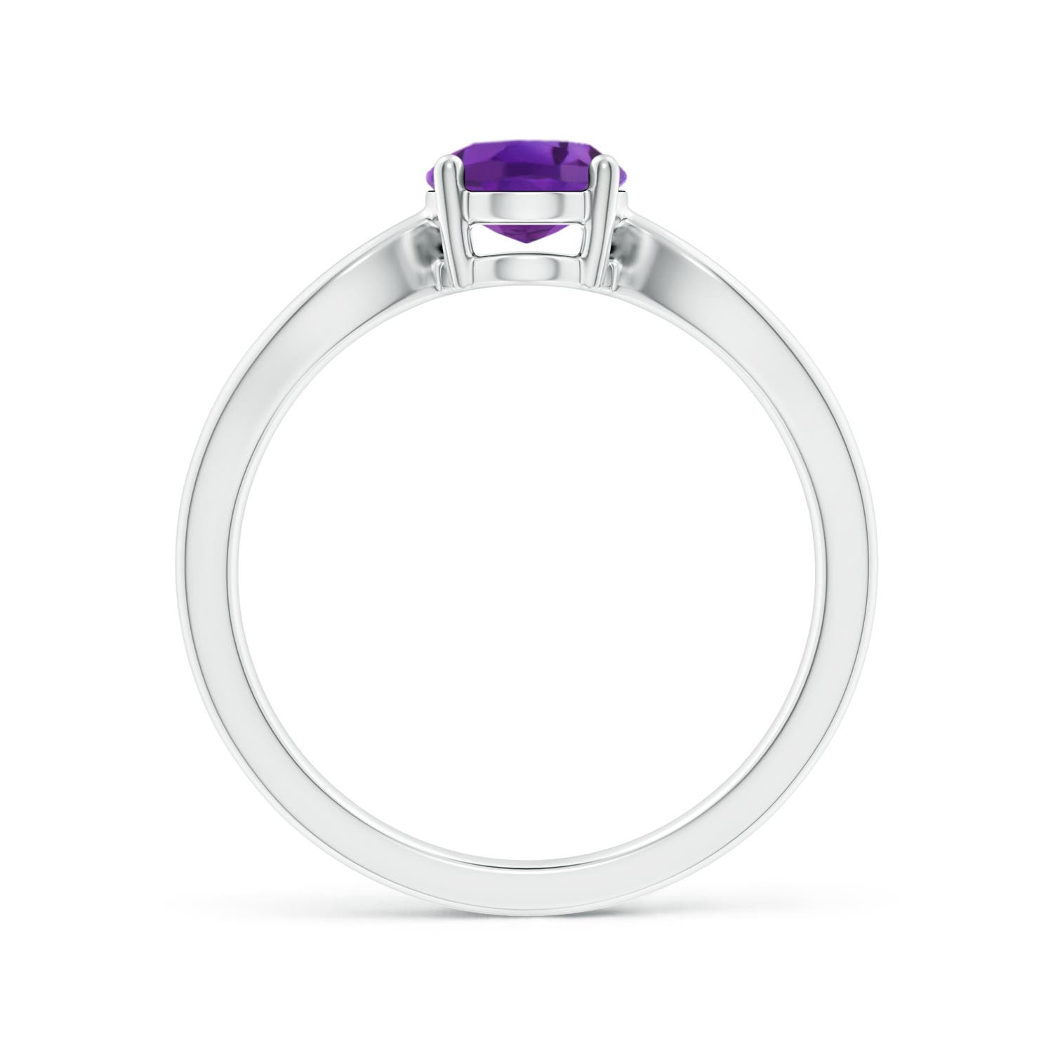 AAA - Amethyst / 1.15 CT / 14 KT White Gold