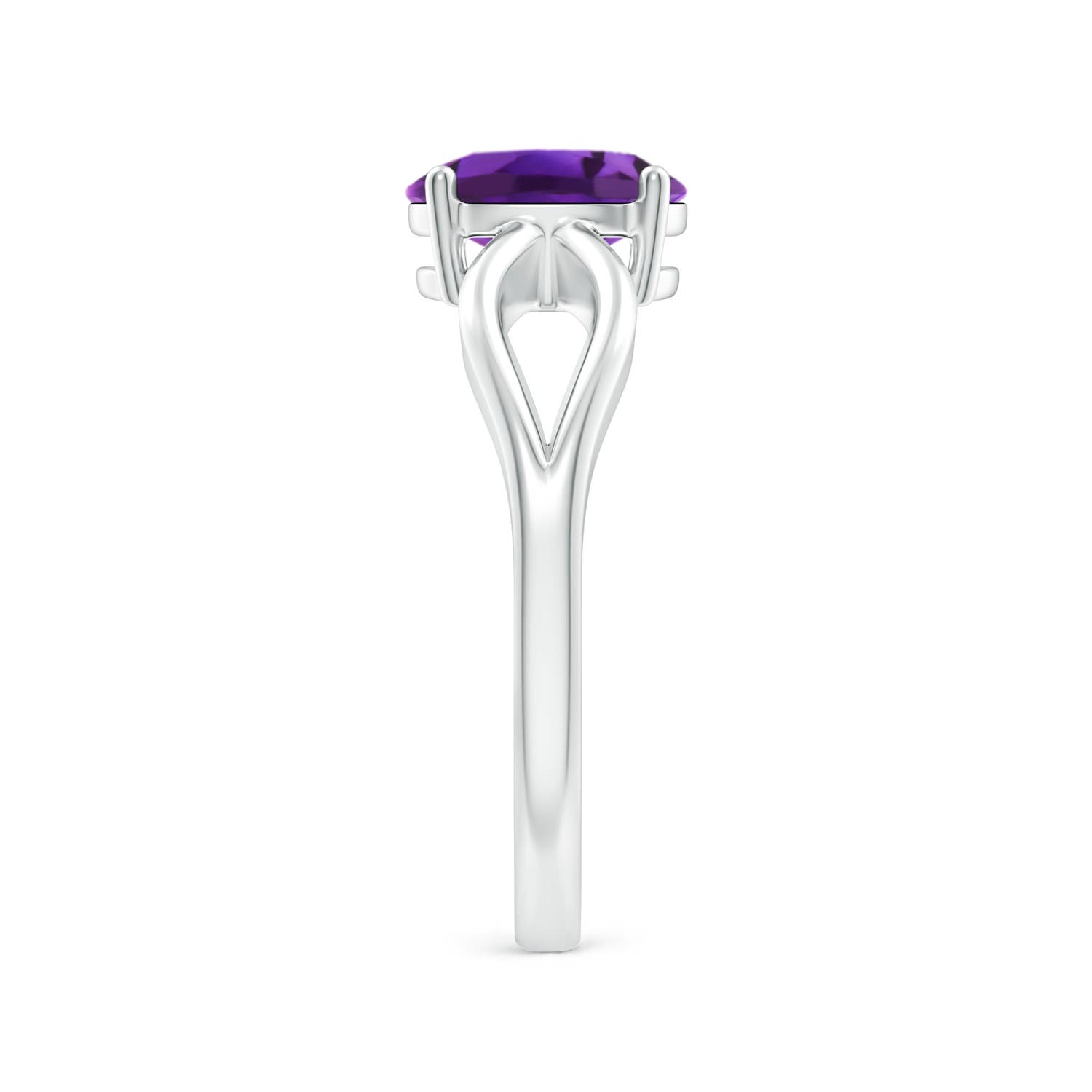 AAAA - Amethyst / 1.15 CT / 14 KT White Gold