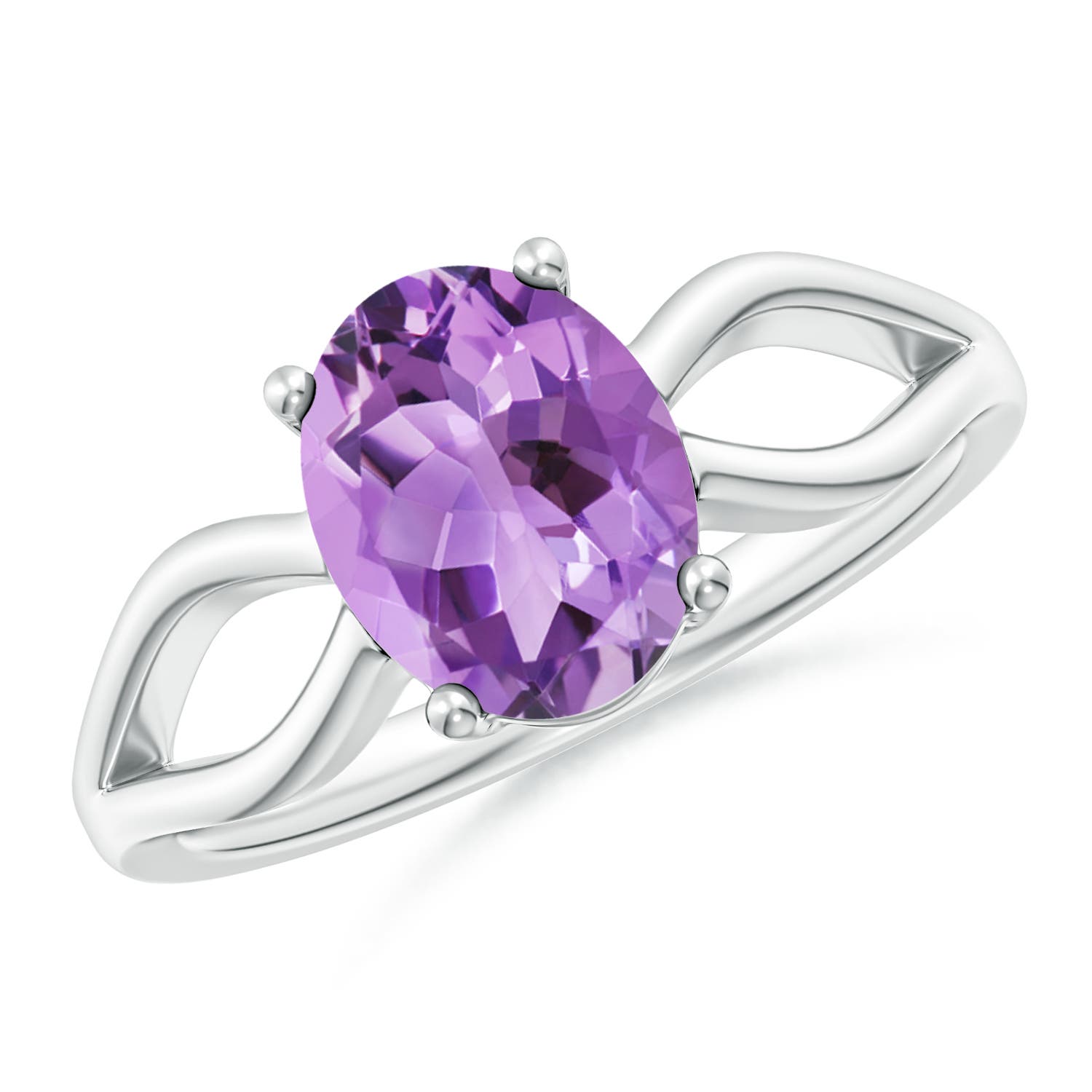 A - Amethyst / 1.6 CT / 14 KT White Gold
