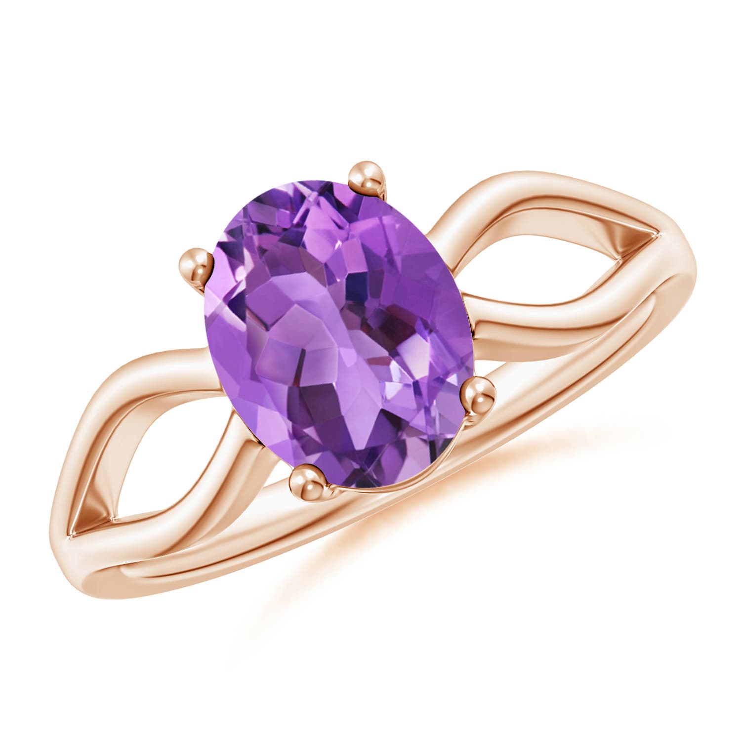 AA - Amethyst / 1.6 CT / 14 KT Rose Gold