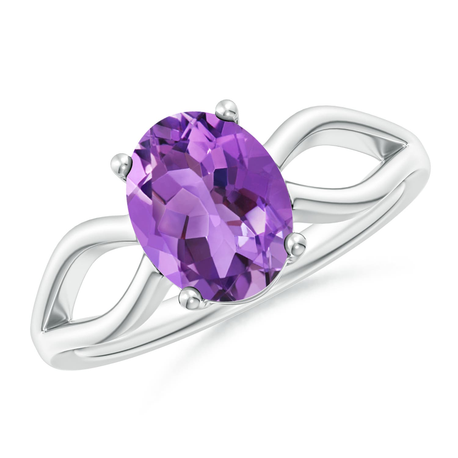 AA - Amethyst / 1.6 CT / 14 KT White Gold