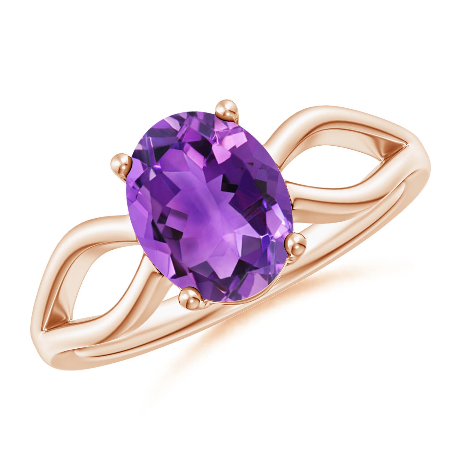 AAA - Amethyst / 1.6 CT / 14 KT Rose Gold