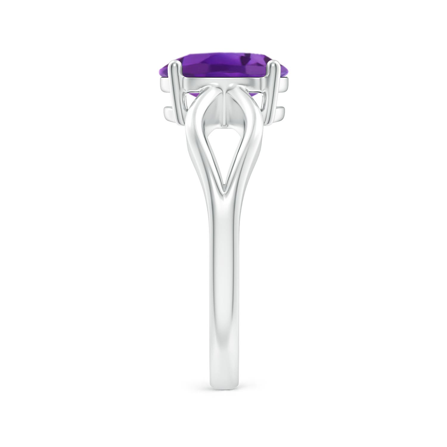 AAA - Amethyst / 1.6 CT / 14 KT White Gold