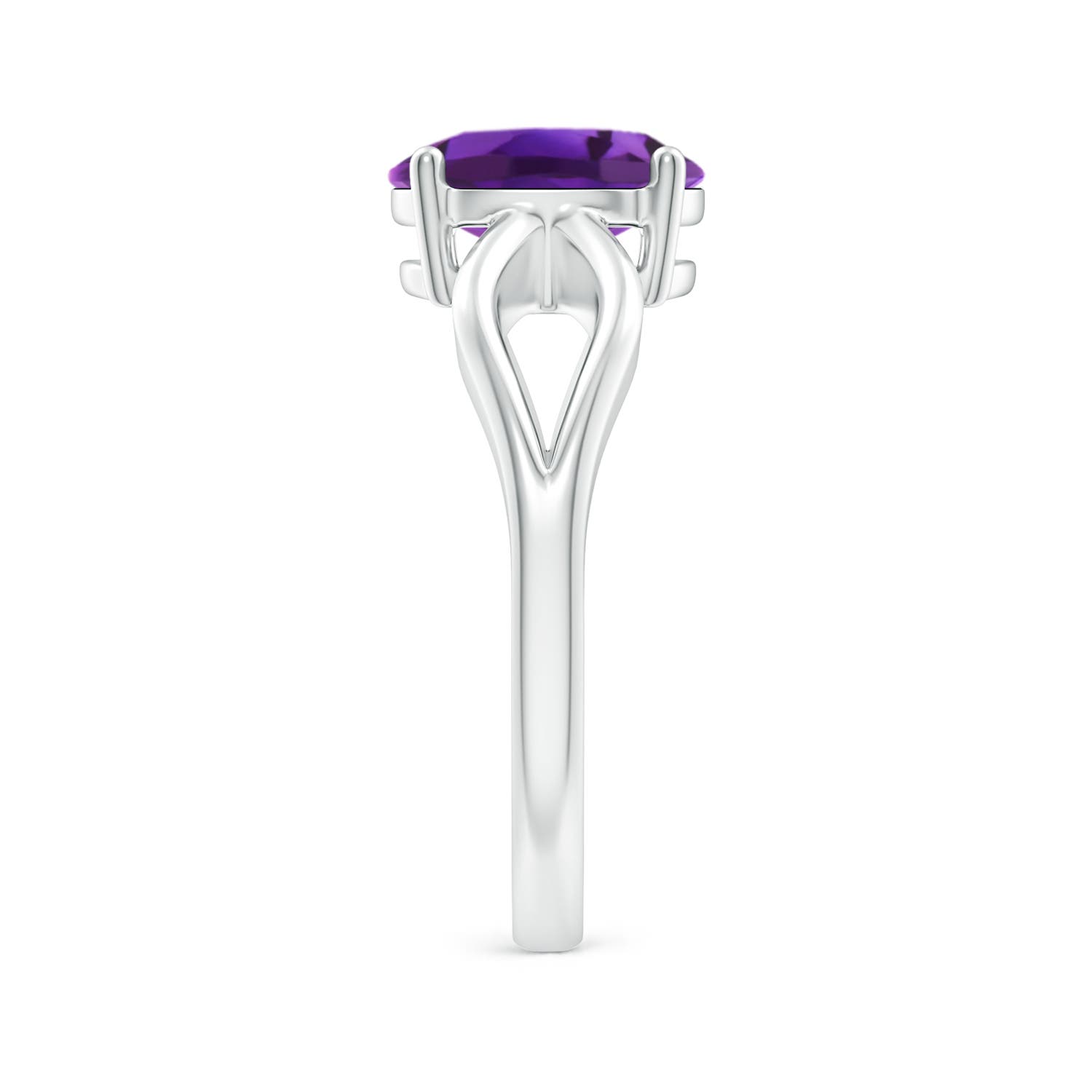 AAAA - Amethyst / 1.6 CT / 14 KT White Gold