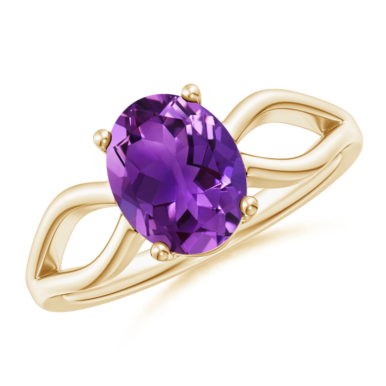 AAAA - Amethyst / 1.6 CT / 14 KT Yellow Gold